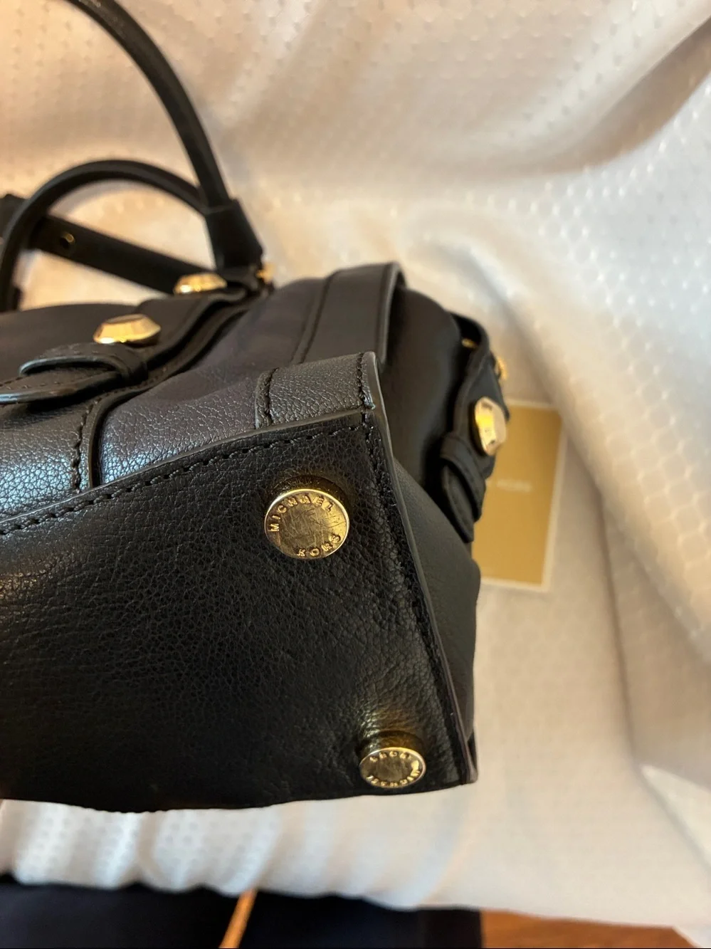 Michael Kors Collins Studded Medium Luxe Satchel Like New!!